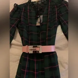 ✨⚡️?Guess Brand Womens Belt Pink Genuine Leather Stones Bling G Logo Medium G by Guess | Accessories | Guess Brand Womens Belt Pink  main image 3